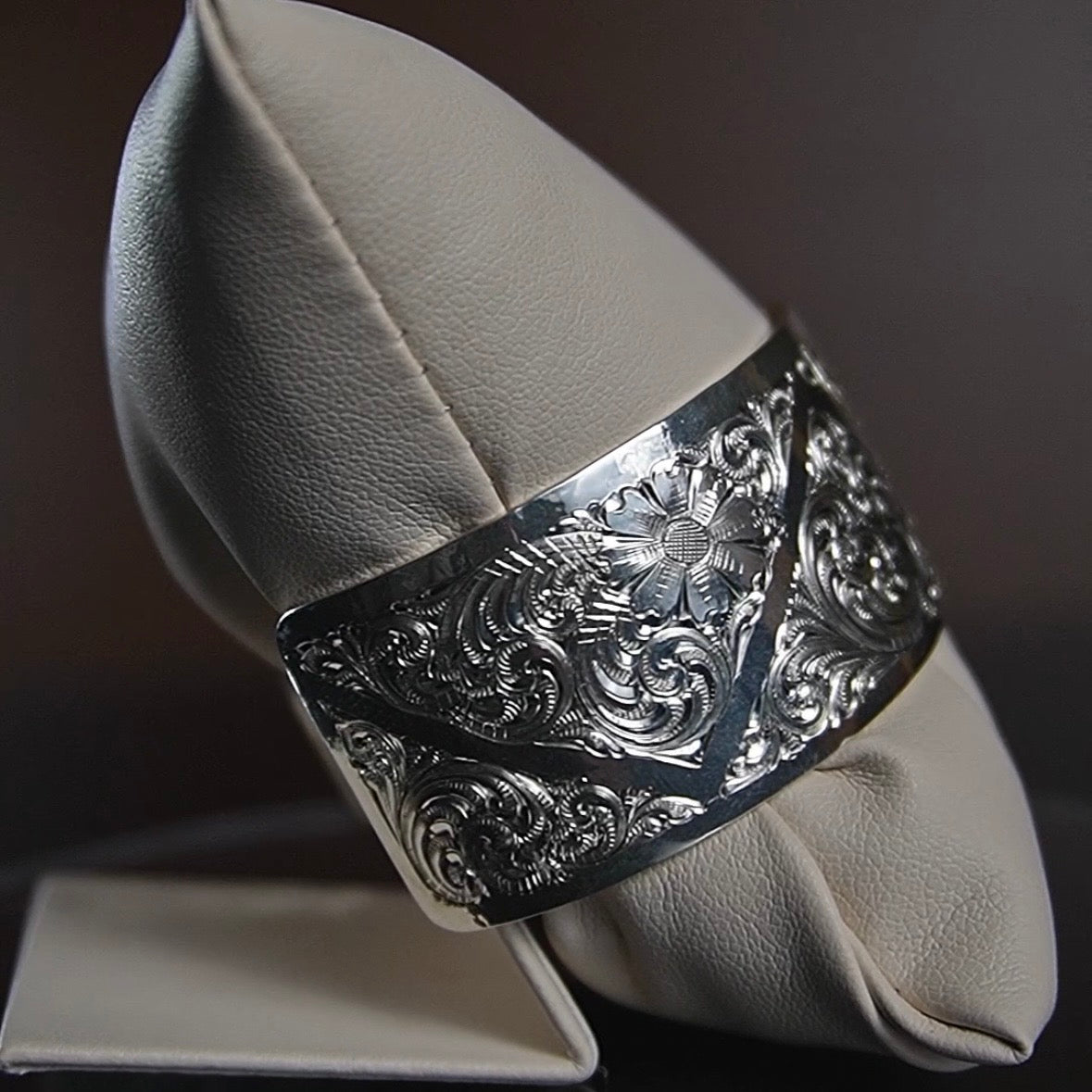 Bright Cut Cuff Bracelet