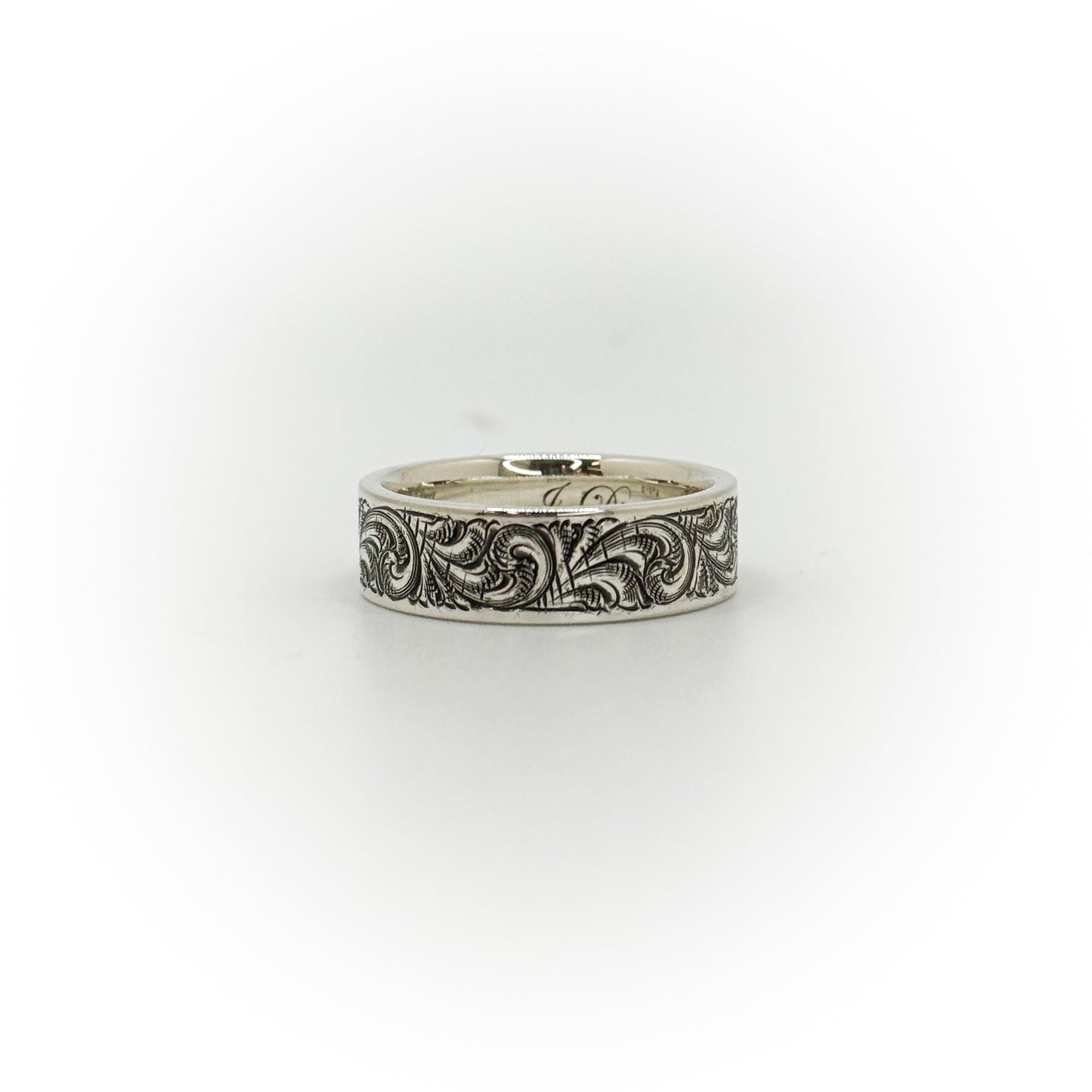 Size 10 Engraved Wedding Band