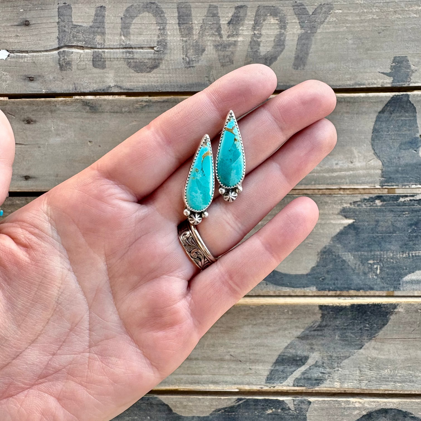 Kingman Turquoise Earrings