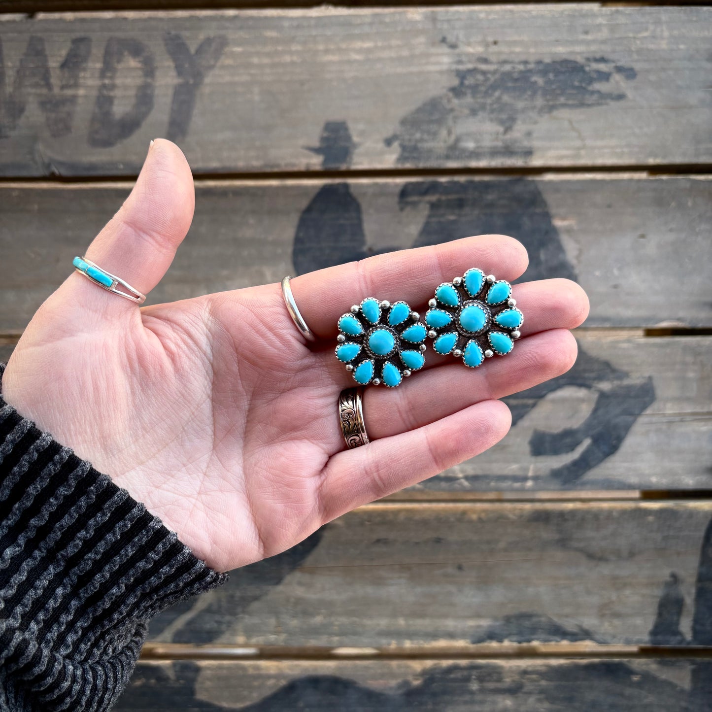 Blue Ridge Cluster Earrings