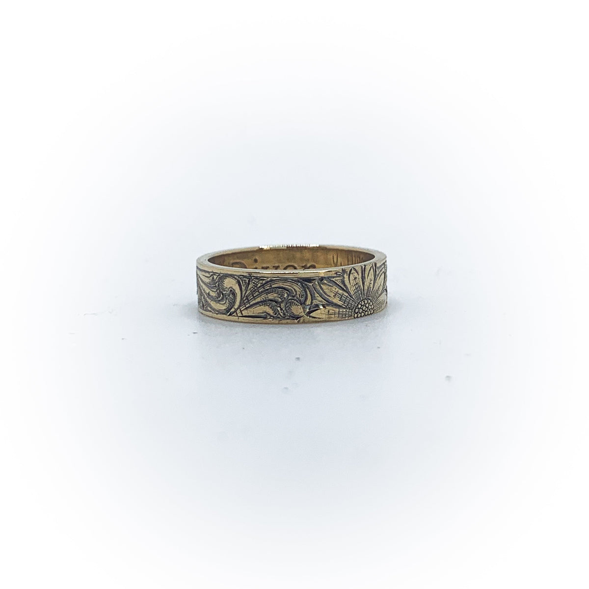 Size 6 Engraved Wedding Band