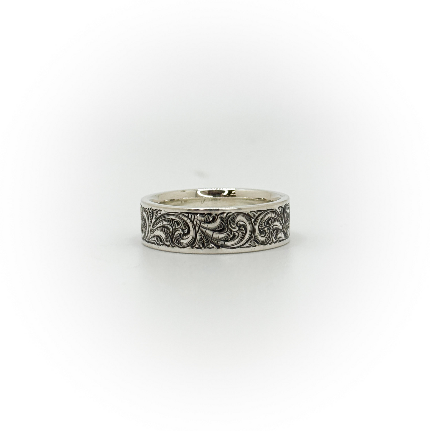 Size 10 Engraved Wedding Band