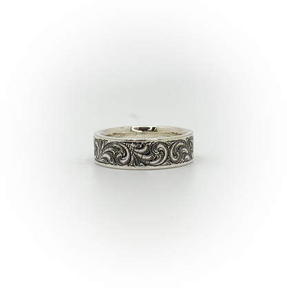 Size 10 Engraved Wedding Band