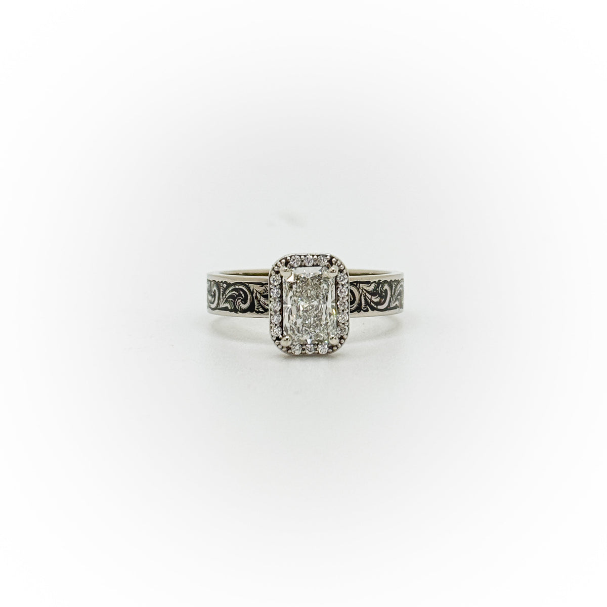 Size 7 Radiant Cut Engagement Ring