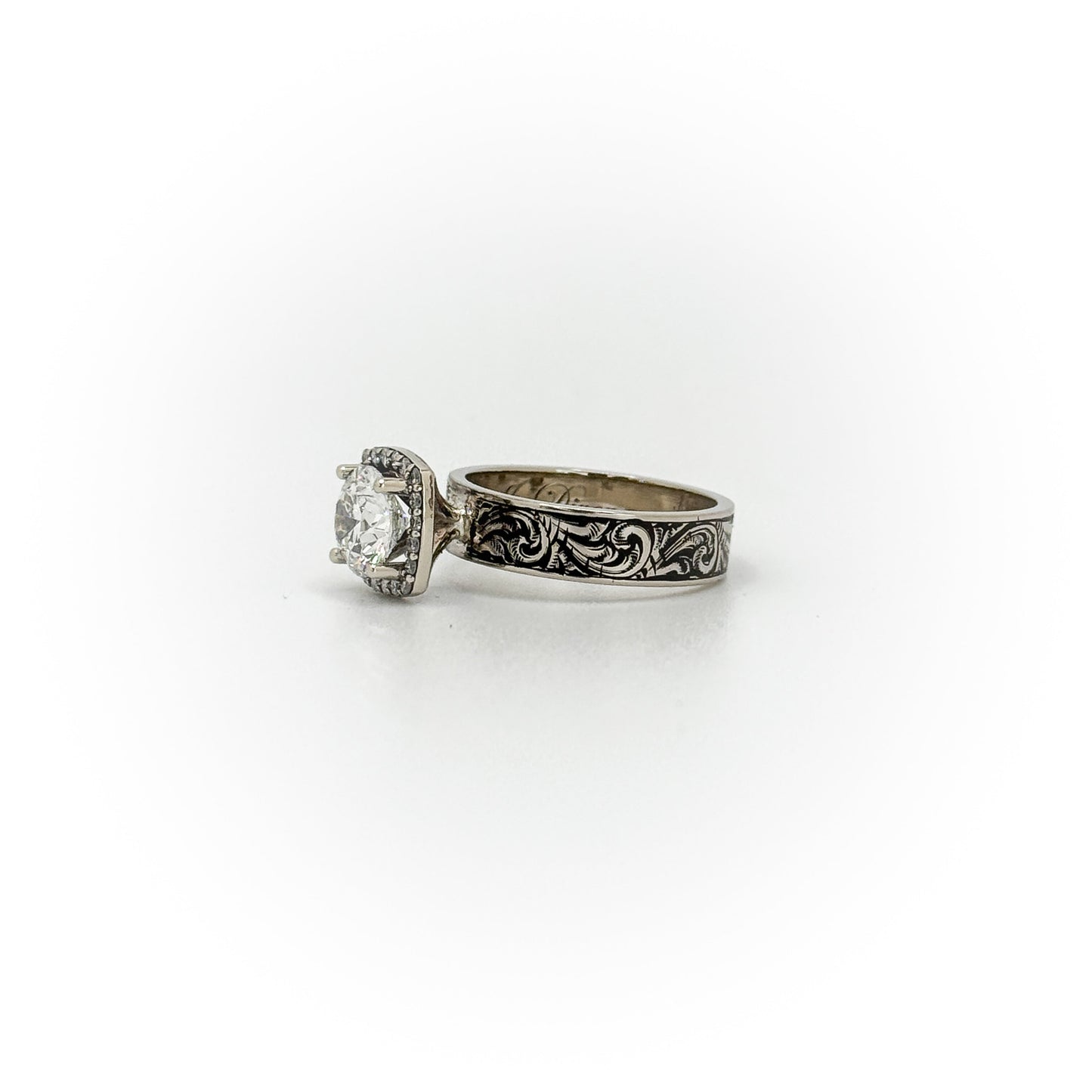 Size 7 Halo Engagement Ring