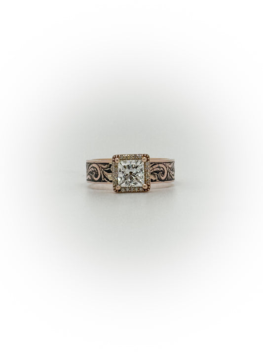 Size 6.5 Halo Engagement Ring