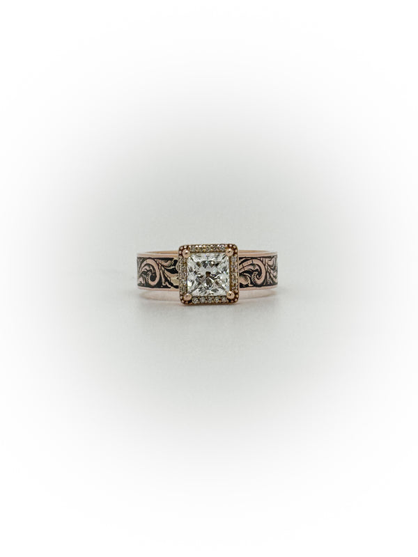 Size 6.5 Halo Engagement Ring