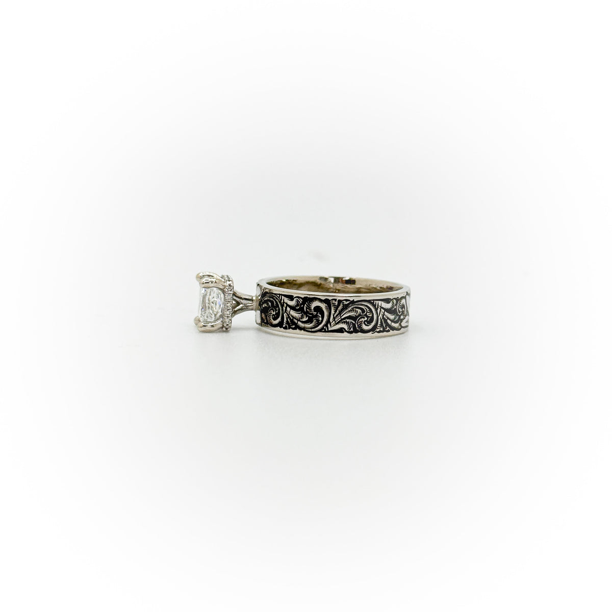 Size 5.5 Princess Cut Engagement Ring