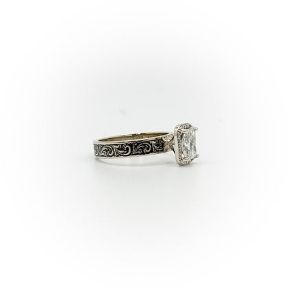 Size 7 Radiant Cut Engagement Ring