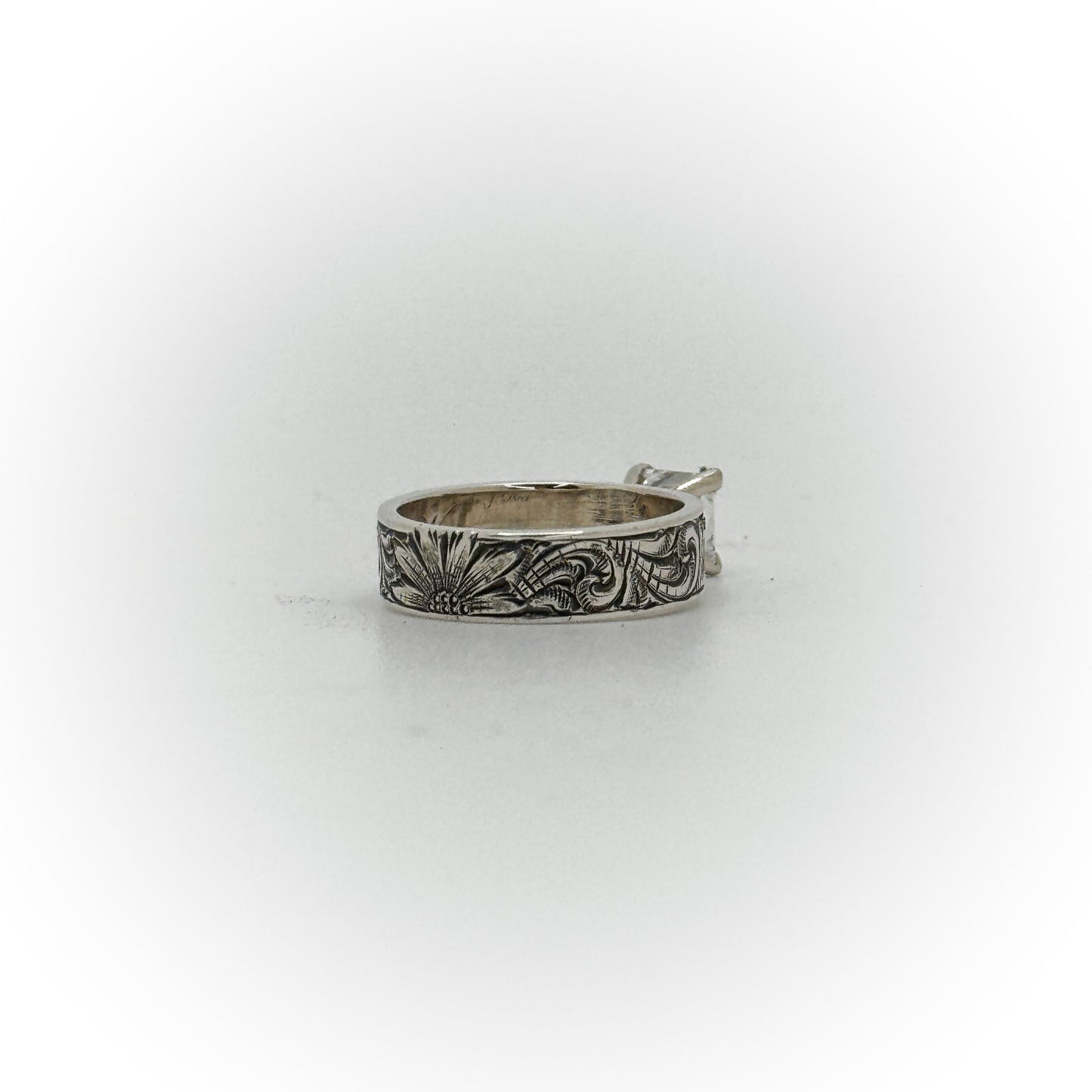 Size 5 Princess Cut Engagement Ring