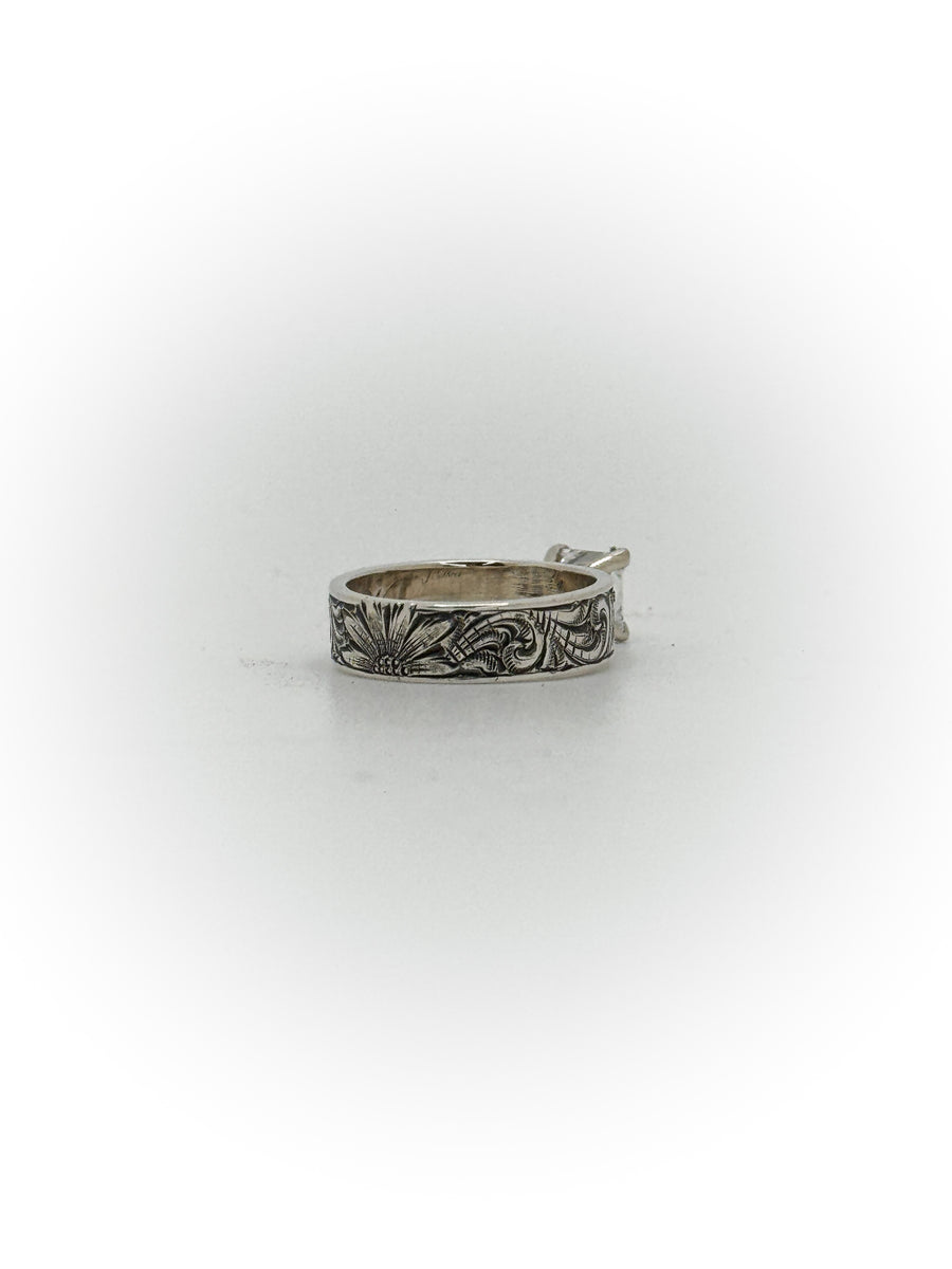 Size 5 Princess Cut Engagement Ring