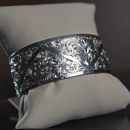 Bright Cut Cuff Bracelet