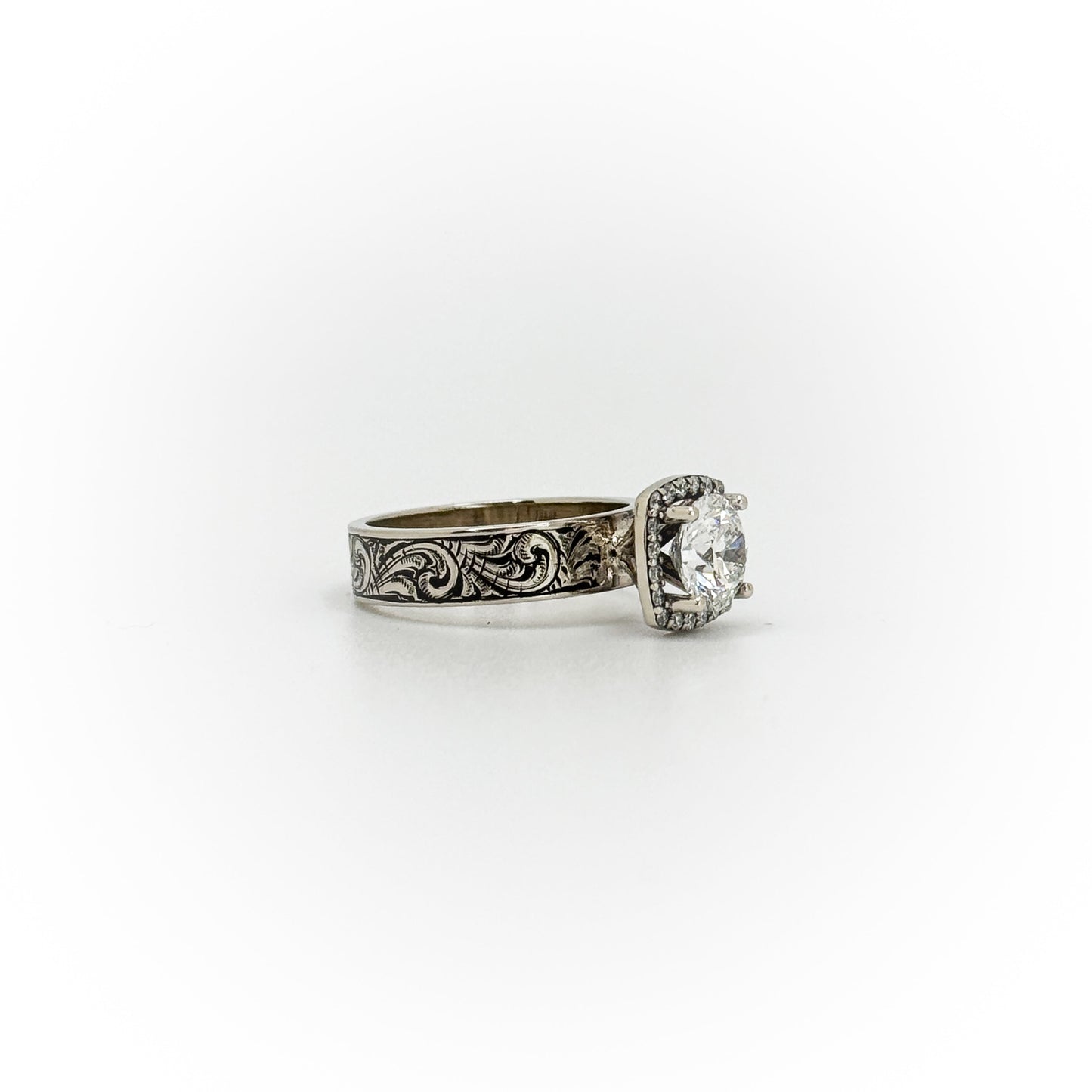 Size 7 Halo Engagement Ring