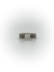Size 5 Princess Cut Engagement Ring