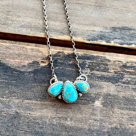 Kingman Cluster Necklace