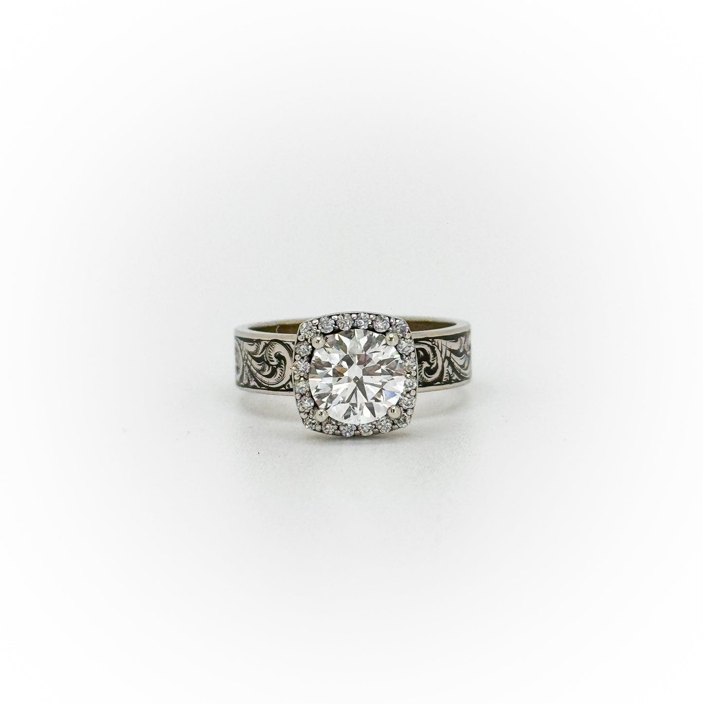 Size 7 Halo Engagement Ring