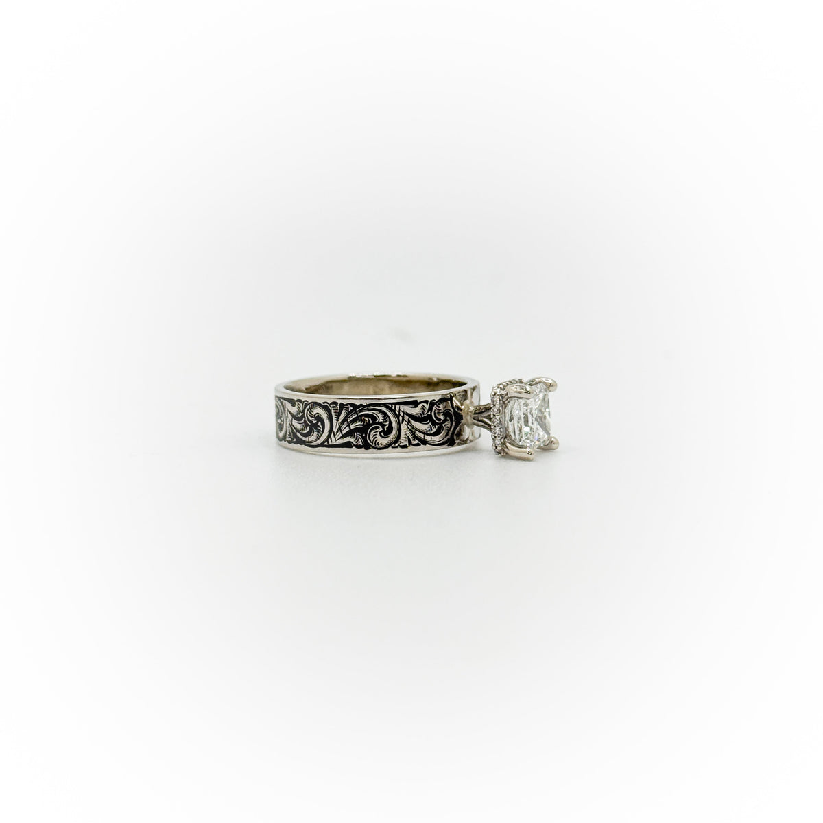 Size 5.5 Princess Cut Engagement Ring