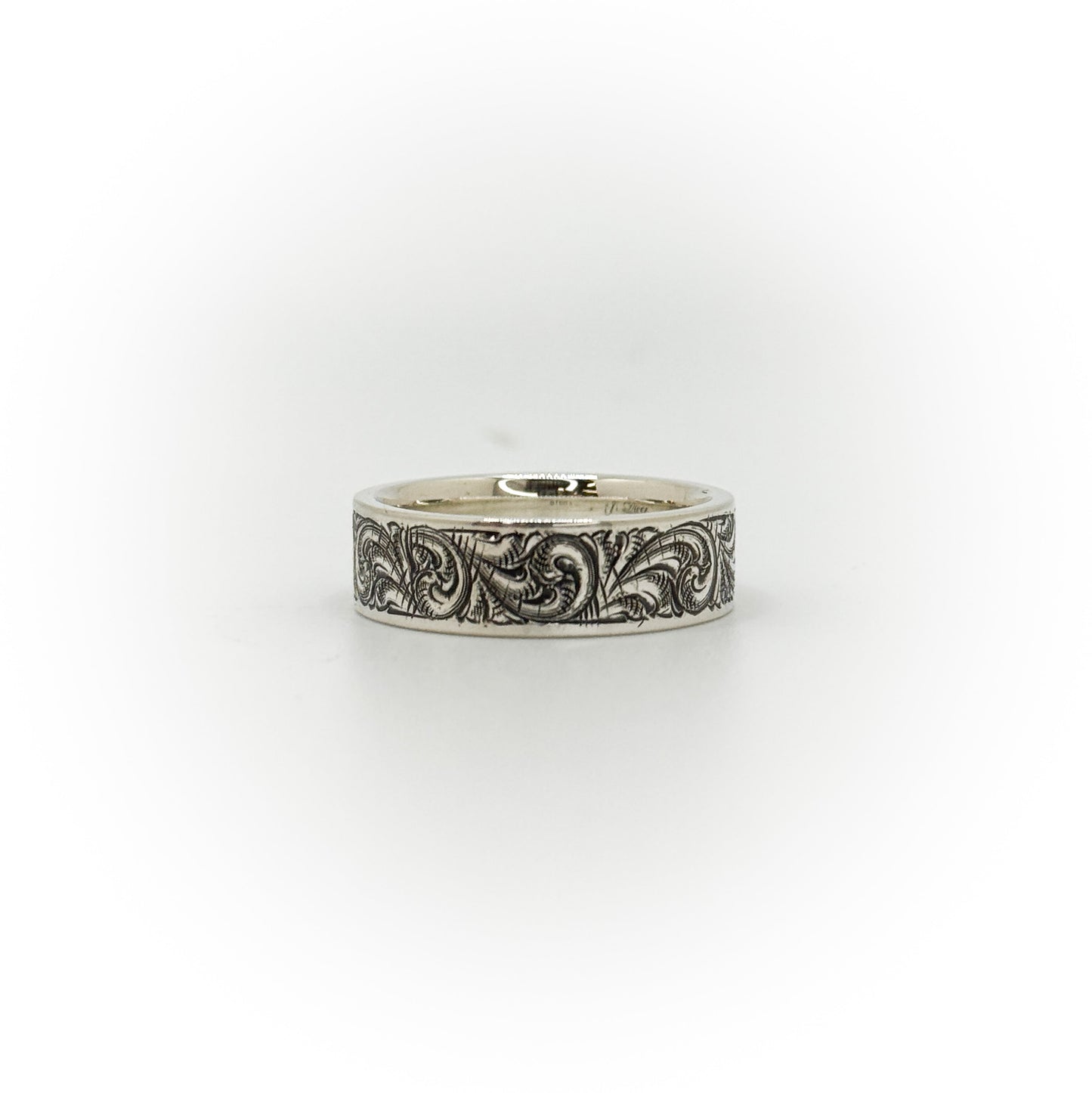 Size 10 Engraved Wedding Band