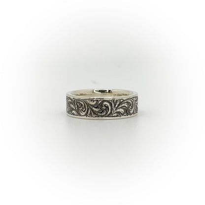 Size 10 Engraved Wedding Band