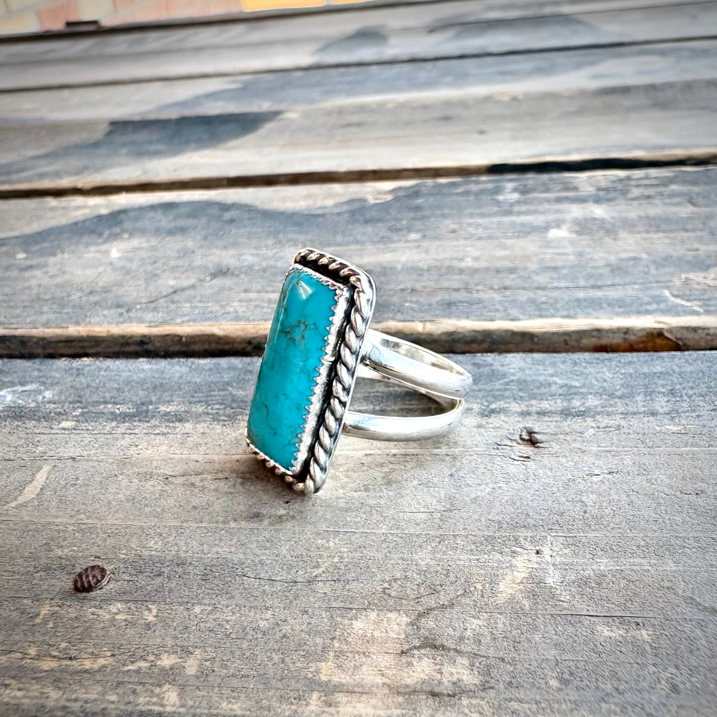 Size 7.5 Turquoise Ring