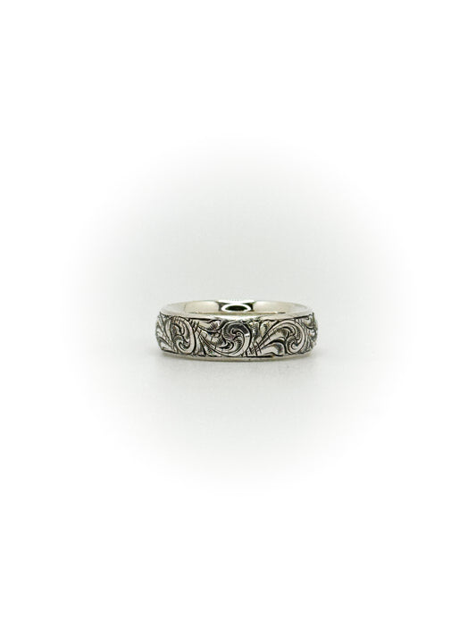 Size 7 Engraved Wedding Band