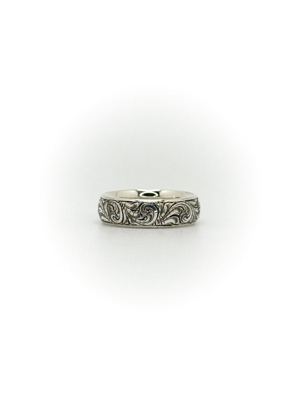 Size 7 Engraved Wedding Band