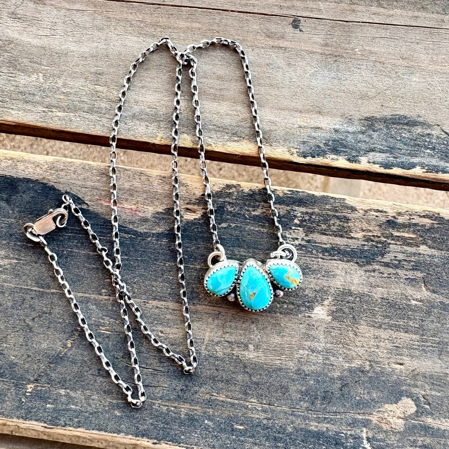 Kingman Cluster Necklace