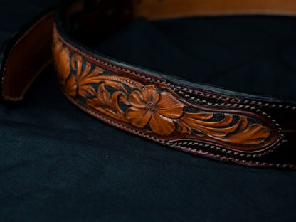 Hand Tooled Alligator Belt