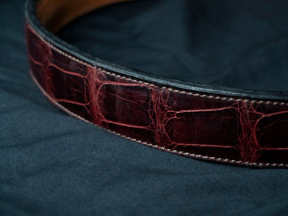 Hand Tooled Alligator Belt