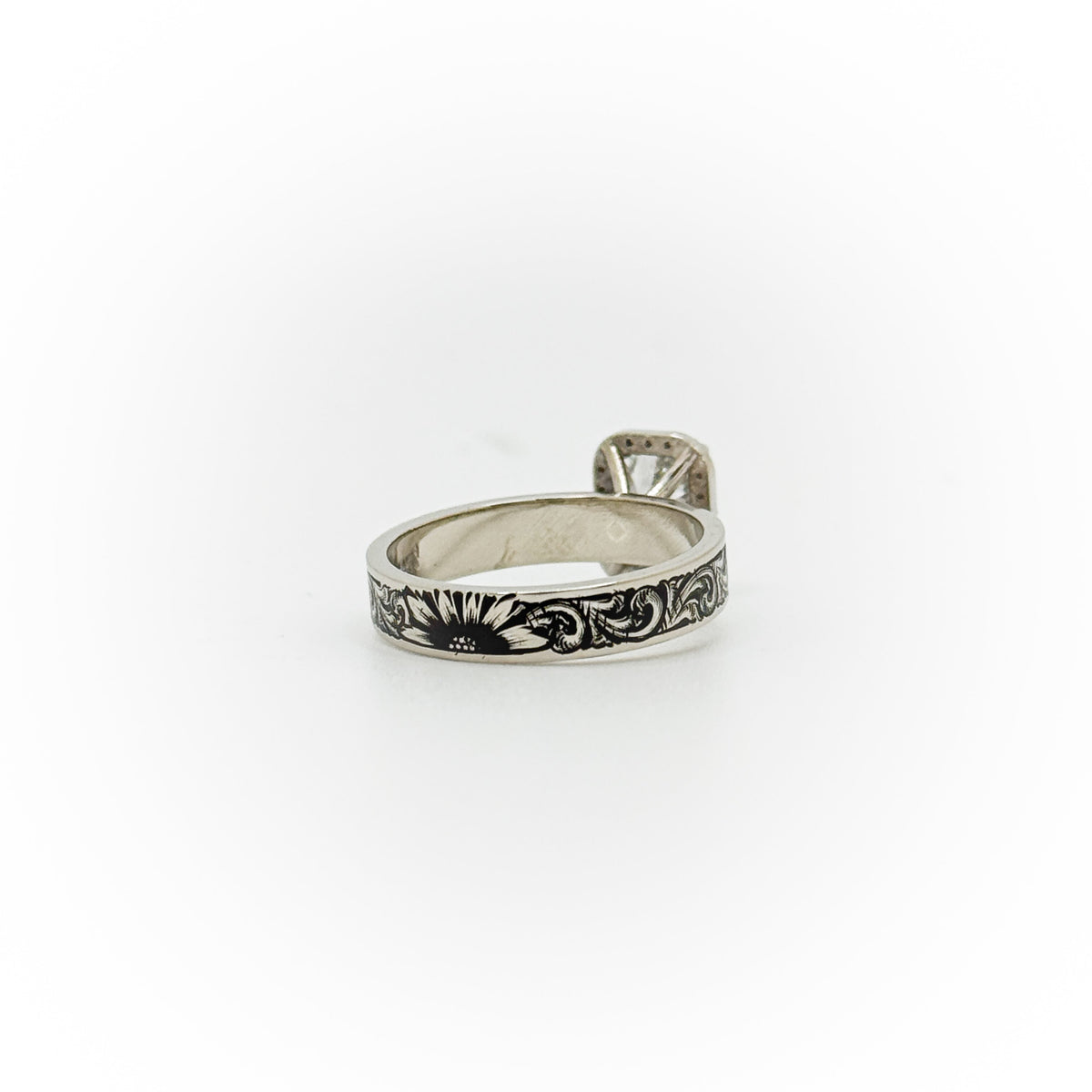 Size 7 Radiant Cut Engagement Ring