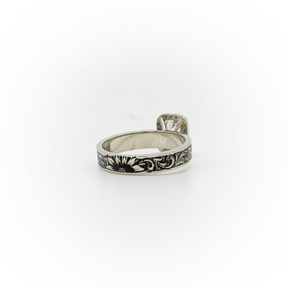 Size 7 Radiant Cut Engagement Ring