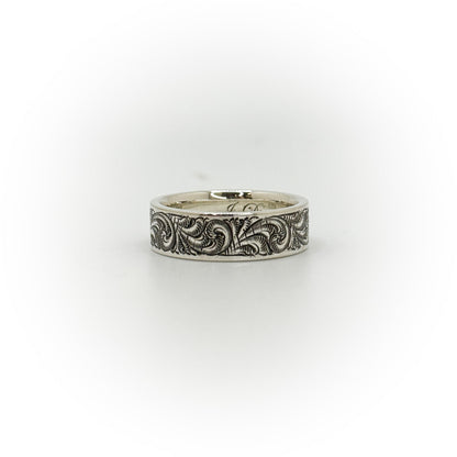 Size 10 Engraved Wedding Band