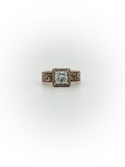 Engraved Solitaire Engagement Ring (Custom Order Spot)