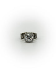 Engraved Solitaire Engagement Ring (Custom Order Spot)
