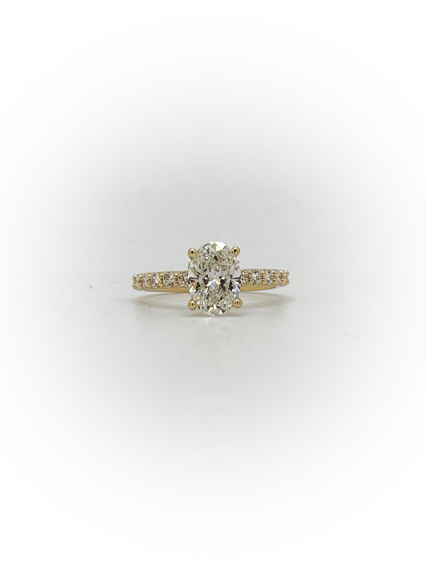 Women's Traditional Accented Engagement Ring (Custom Order)