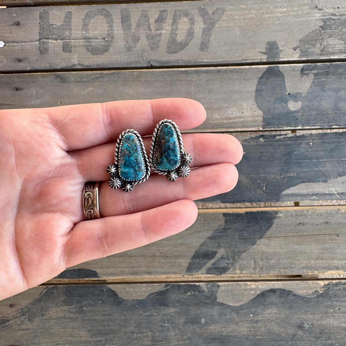 Morenci Turquoise Earrings