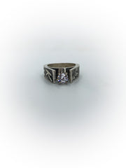 Cathedral Engraved Engagement Ring (Custom Order Spot)