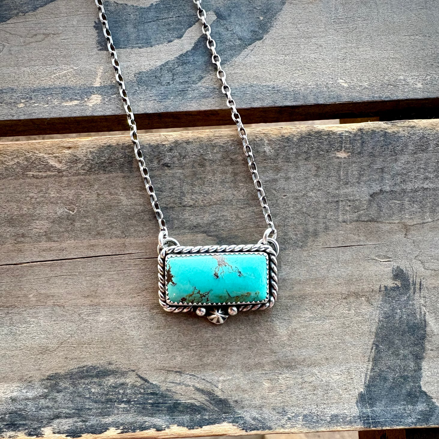 Turquoise Bar Necklace