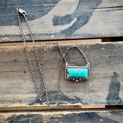 Turquoise Bar Necklace