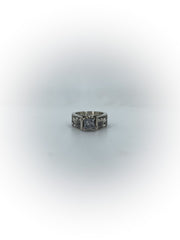 Cathedral Engraved Engagement Ring (Custom Order Spot)
