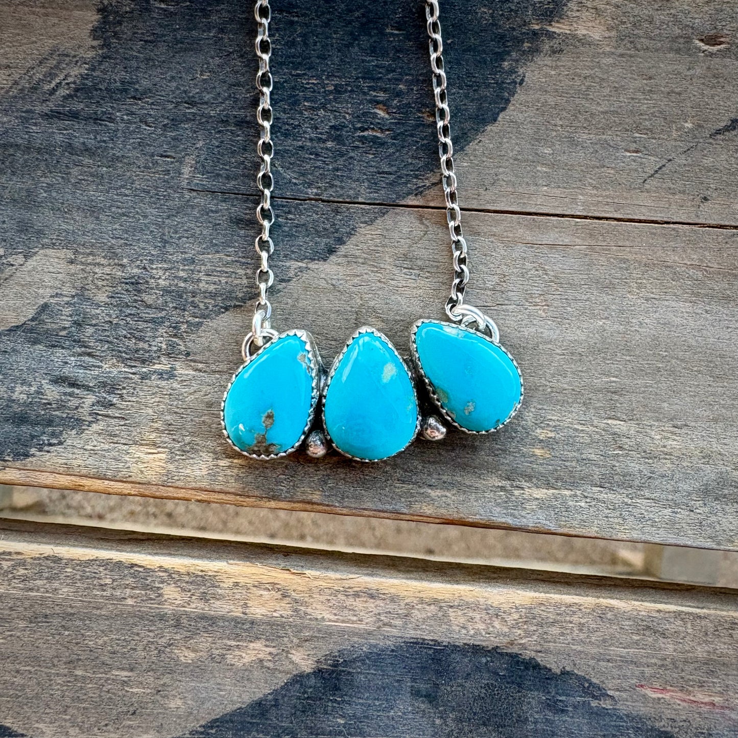 Sierra Bella Turquoise Cluster Necklace