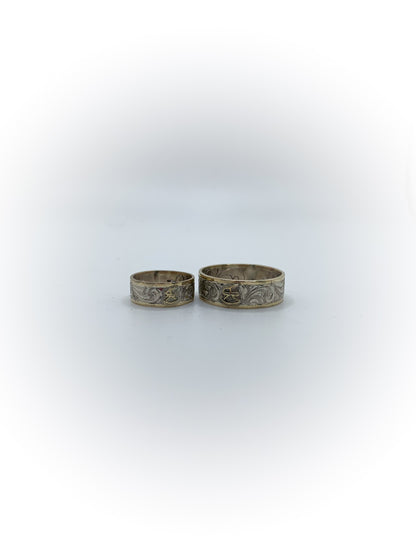 Two-Tone Wedding Bands (Custom Order Spot)