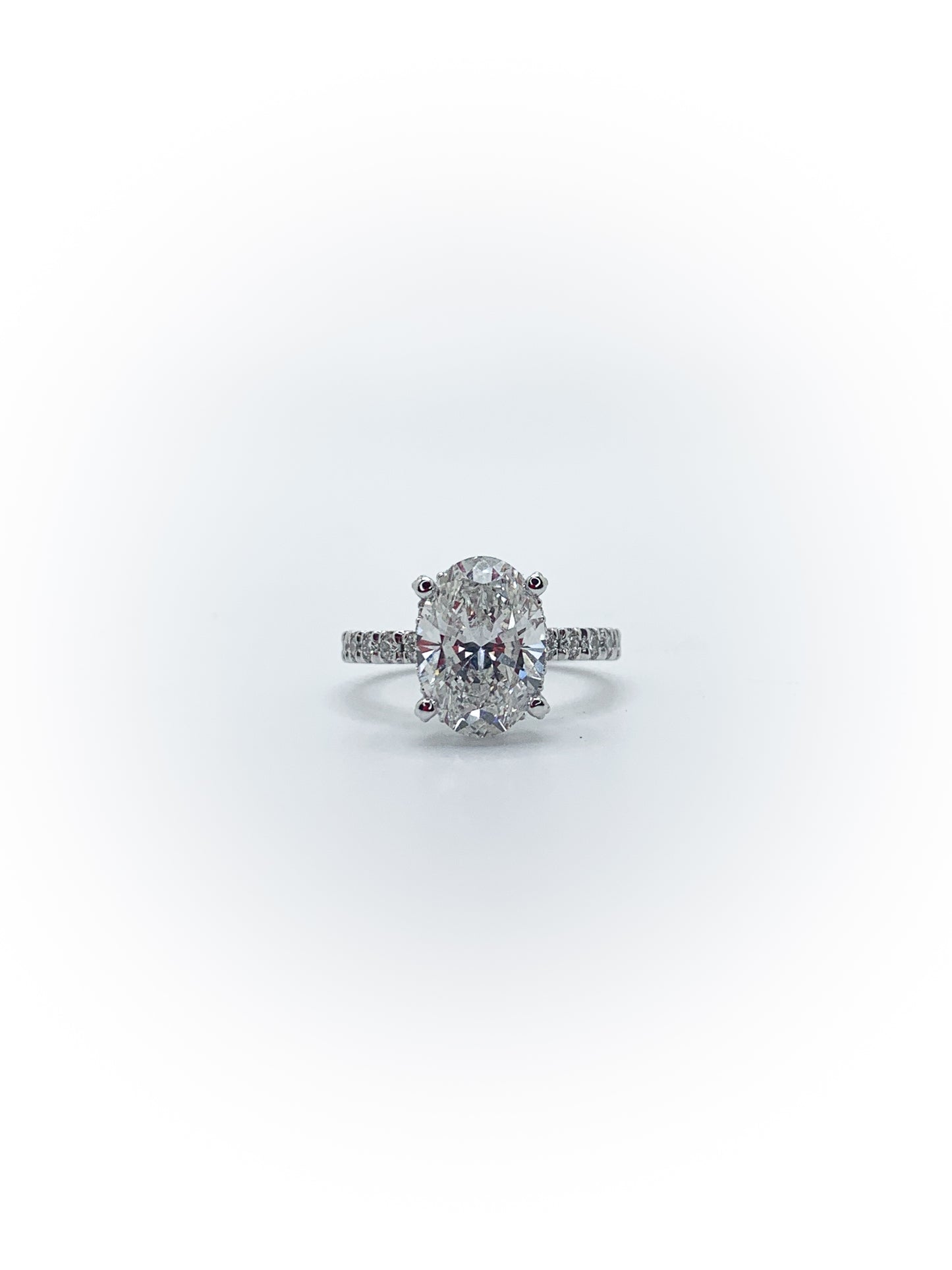 Women's Traditional Accented Engagement Ring (Custom Order)