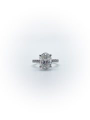 Women's Traditional Accented Engagement Ring (Custom Order)