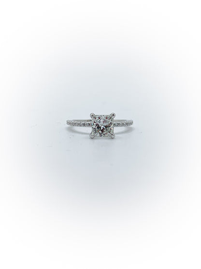 Women's Traditional Accented Engagement Ring (Custom Order)