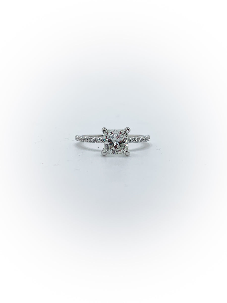 Women's Traditional Accented Engagement Ring (Custom Order)