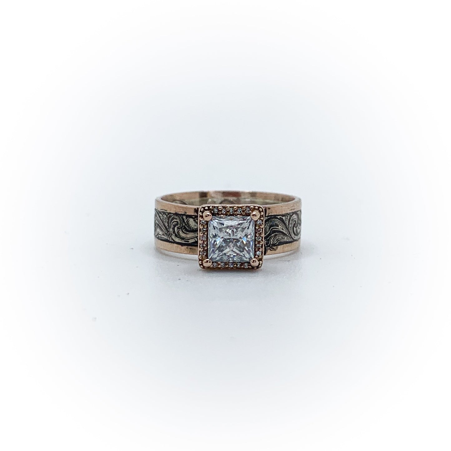 Two-Tone Solitaire Engagement Ring