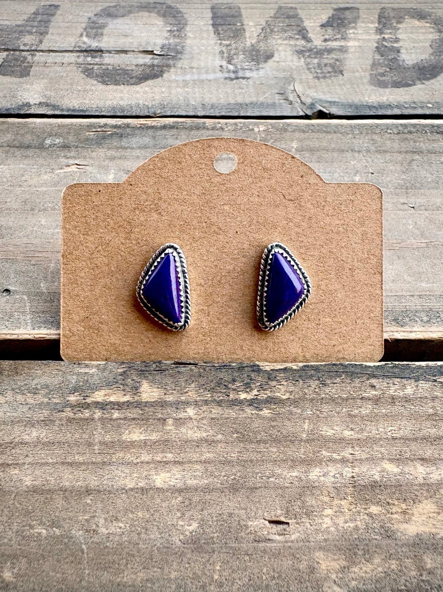 Purple Mohave Dainty Earrings