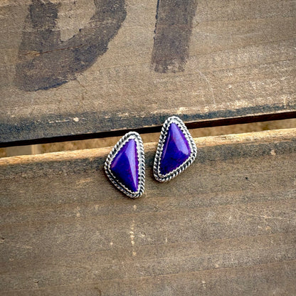 Purple Mohave Dainty Earrings