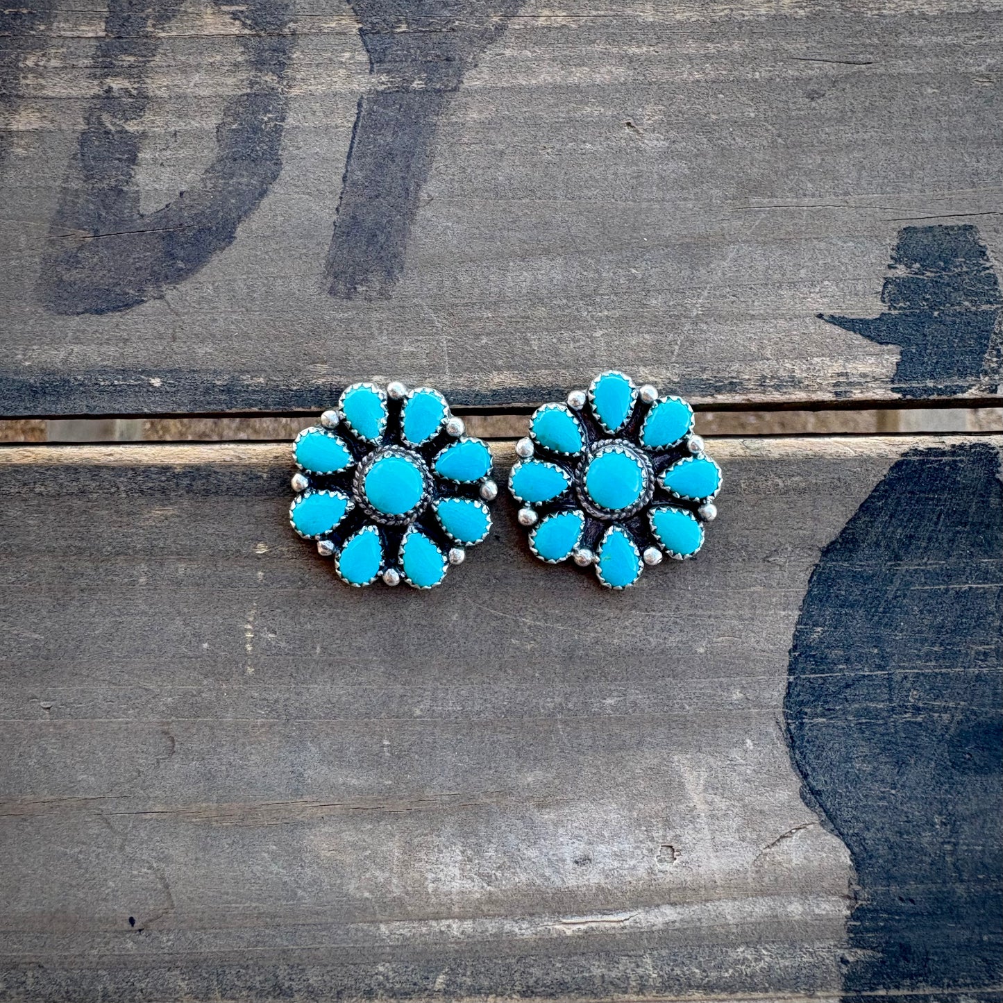 Blue Ridge Cluster Earrings